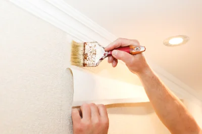 Pose de papier peint à Songy — revêtements muraux et toiles de verre